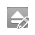 pencil, Eject DarkGray icon