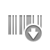 Down, Barcode DarkGray icon