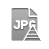jpg, pyramid, Format, File Gray icon