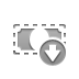 Down, debt Gray icon