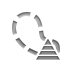 pyramid, Selection, custom, shape Gray icon