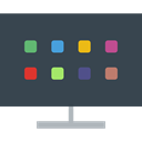technology, smart tv, electronic, monitor, Multimedia, screen, Device DarkSlateGray icon