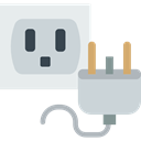 electronic, technology, plug, Socket LightGray icon