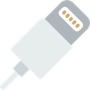 charger, Iphone, electronic, Cable, technology Lavender icon