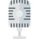 technology, Microphone, radio, sound, Voice Recording, vintage Black icon