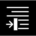 Text, option, lines, symbol, Right Alignment, interface, Alignment, signs, Right Align Black icon