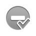 checkmark, delete DarkGray icon