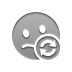 smiley, Confused, refresh DarkGray icon