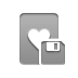 Game, card, Hearts, Diskette DarkGray icon