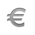 Currency, Euro, sign Gray icon