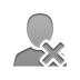 cross, user DarkGray icon