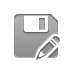 pencil, Diskette DarkGray icon