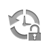 Lock, open, history Gray icon