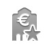 star, Bank, Euro DarkGray icon