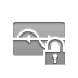 frequency, reduce, open, wave, Lock DarkGray icon