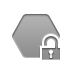open, Polygon, Lock DarkGray icon