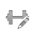pencil, weight Gray icon
