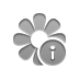 Flower, Info DarkGray icon