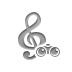 notation, Composer, Binoculars Gray icon
