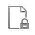Lock, document Gray icon
