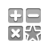 calculator, button, star DarkGray icon