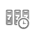 machine, Clock, slot DarkGray icon