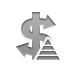 pyramid, transaction, Bank Gray icon