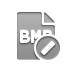 Format, cancel, Bmp, File DarkGray icon