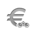 sign, Euro, Binoculars, Currency Gray icon