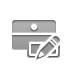 pencil, cashbox DarkGray icon