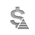 Currency, pyramid, sign, Dollar Gray icon