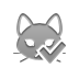 Cat, checkmark Icon