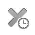 cross, Clock DarkGray icon