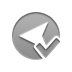 checkmark, arrowhead, Left DarkGray icon