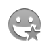star, grin, smiley DarkGray icon