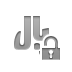 open, sign, rial, Lock, Currency Gray icon
