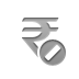 rupee, Currency, cancel, sign DarkGray icon