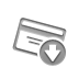 Down, credit, card DimGray icon