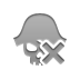 Piracy, cross DarkGray icon