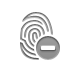 delete, Fingerprint Icon