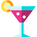 party, Alcoholic Drinks, cocktail, food, drinking, leisure, Alcohol, straw Black icon