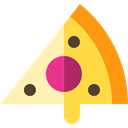 Pizza, Pizzas, Italian Food, junk food, food, Unhealthy, Fast food Black icon