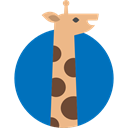 Animals, Animal Kingdom, wildlife, mammal, zoo, Giraffe DarkCyan icon