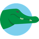 Animals, Crocodile, wildlife, Animal Kingdom, zoo, reptile ForestGreen icon