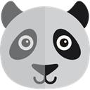 panda, zoo, wildlife, Animals, Animal Kingdom Silver icon