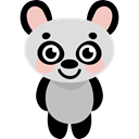 wildlife, zoo, Animal Kingdom, panda, Animals Black icon