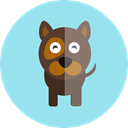 Animals, Animal Kingdom, dog, pet LightBlue icon