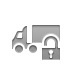 truck, open, Trailer, Lock, Semi DarkGray icon