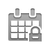 Calendar, Month, Lock Gray icon