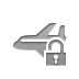 Lock, open, Plane Gray icon